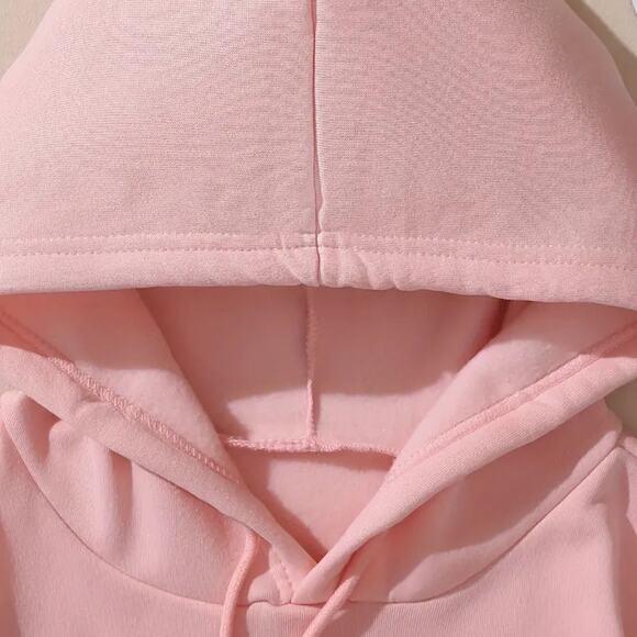 You Are Enough Sweatshirt with Message on Back Pink Multiple Sizes - Picture 5 of 6